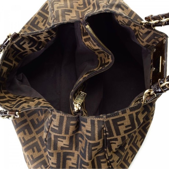 FENDI MIA ZUCCA CANVAS BAG - Picture 4 of 4